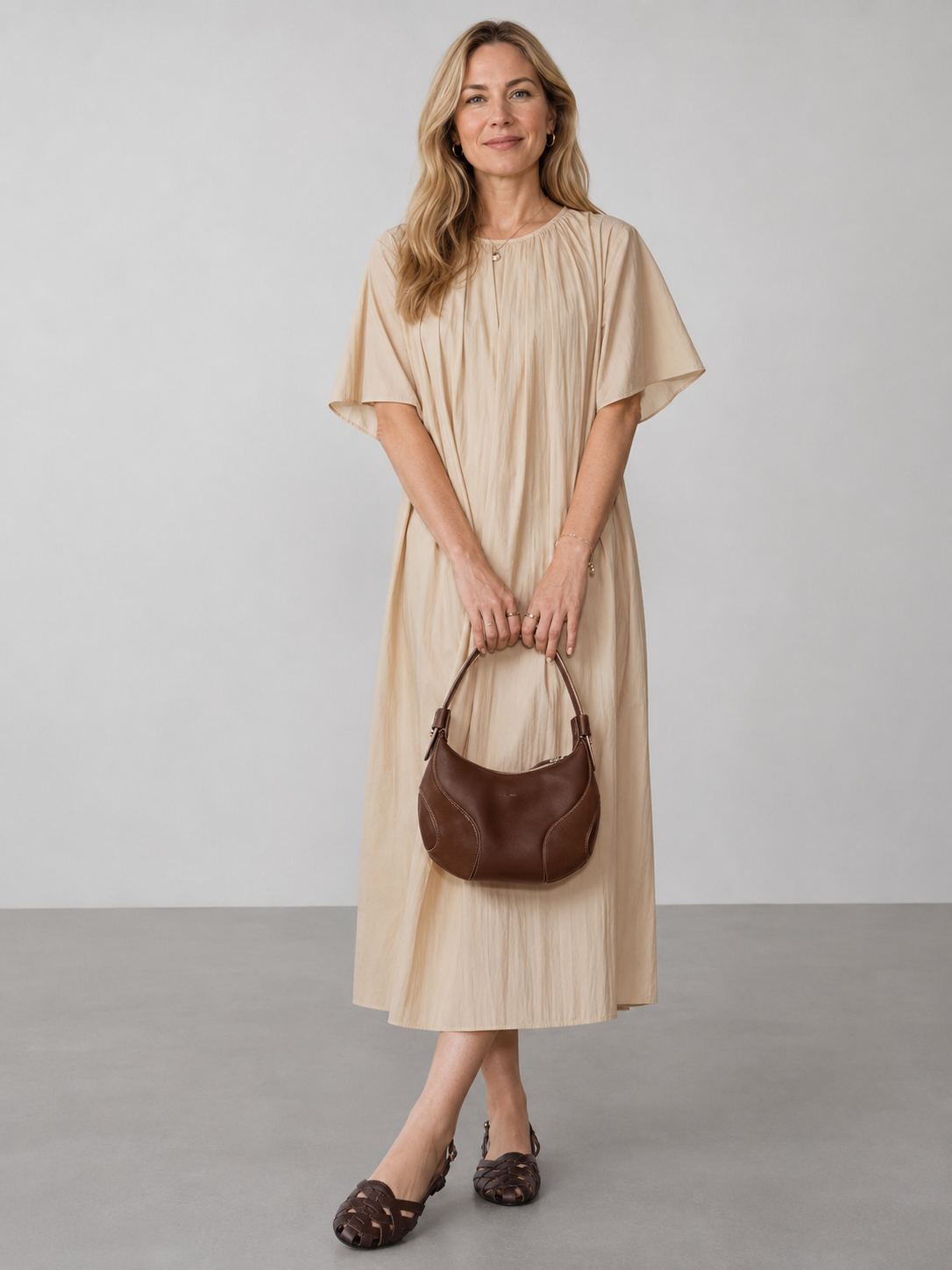 Livia | Flache Slingback-Sandalen mit geflochtenem Design