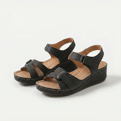 Sandy Bequeme Keil-Sandalen mit Fußbett